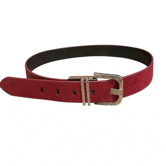 White House Black Market red & black reversible belt size Small - Picture 2 of 7